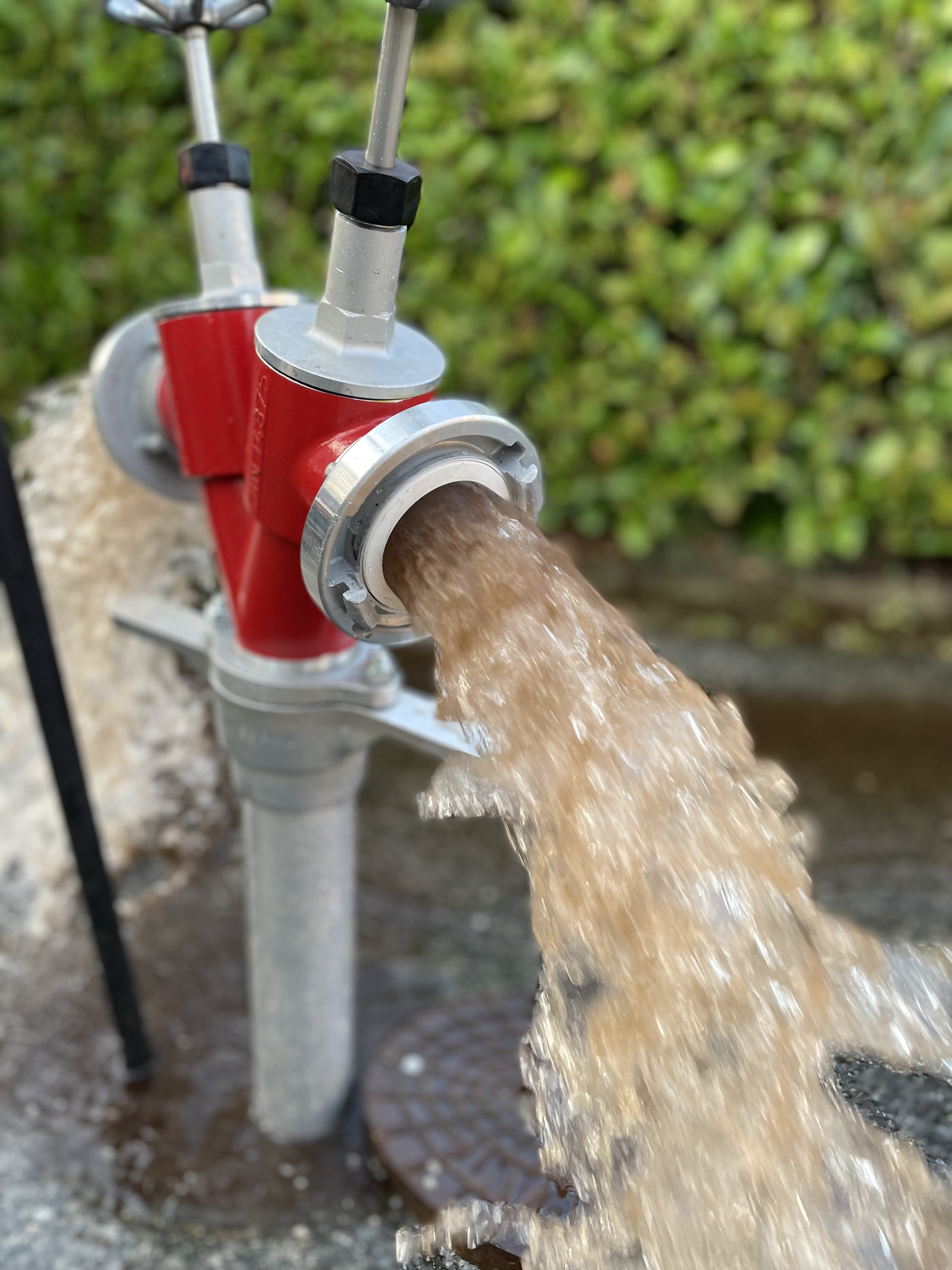 Mannschaft bei der Übung